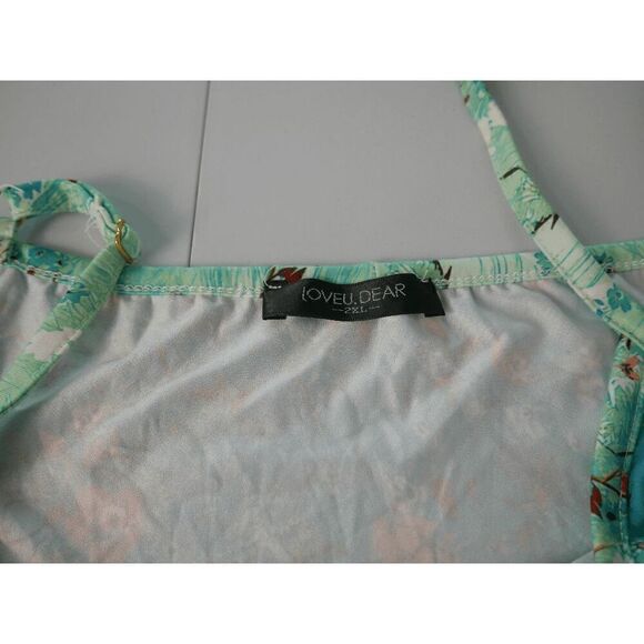 Women's Floral Printed Spaghetti Straps Top 2XL - Picture 7 of 7
